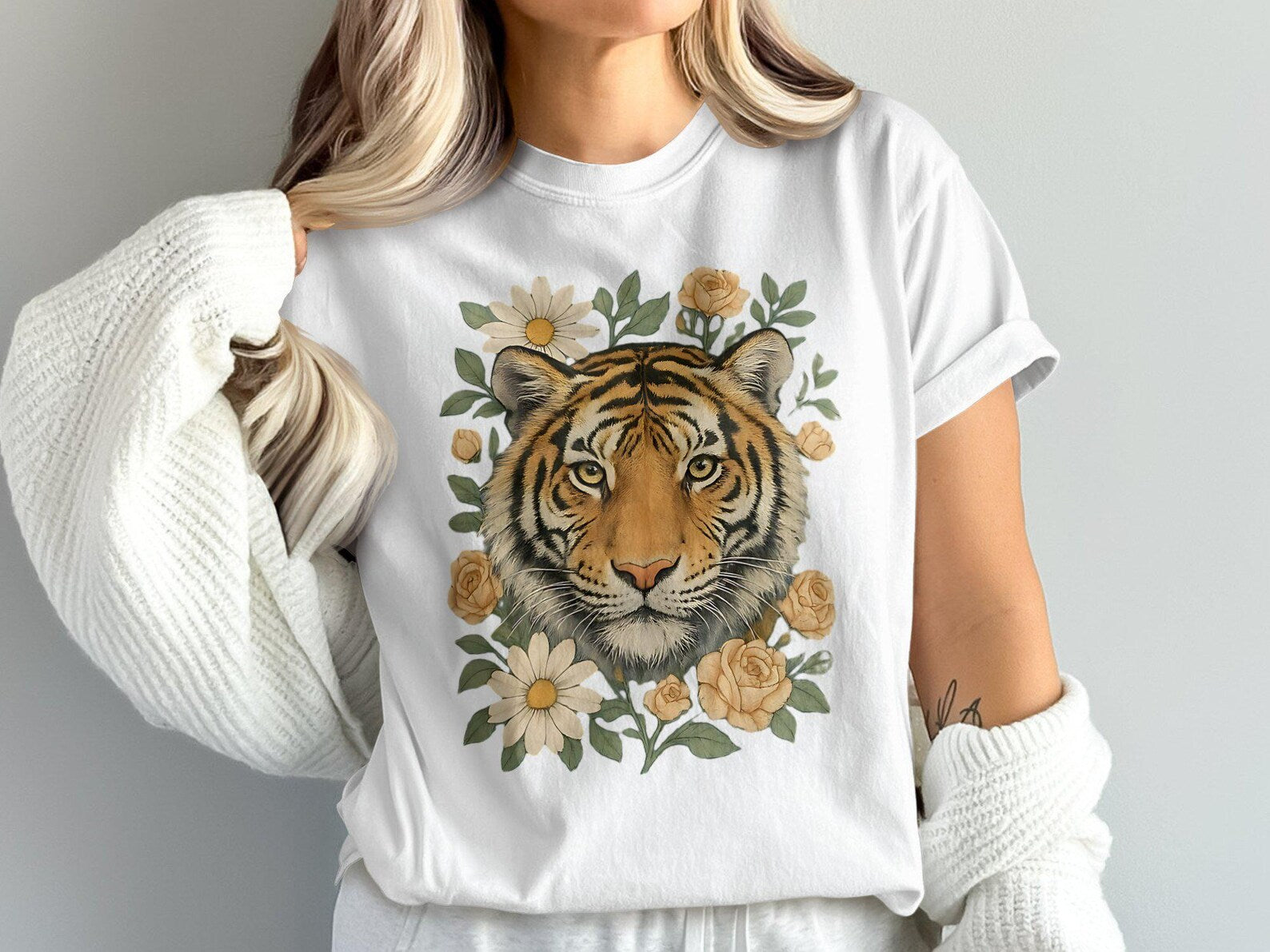 Tricou Oversized BUMBAC 100% Bloom 2